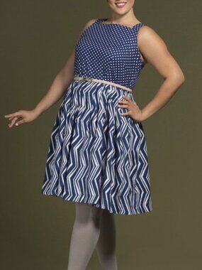 Polka Dot & Chevron Dress